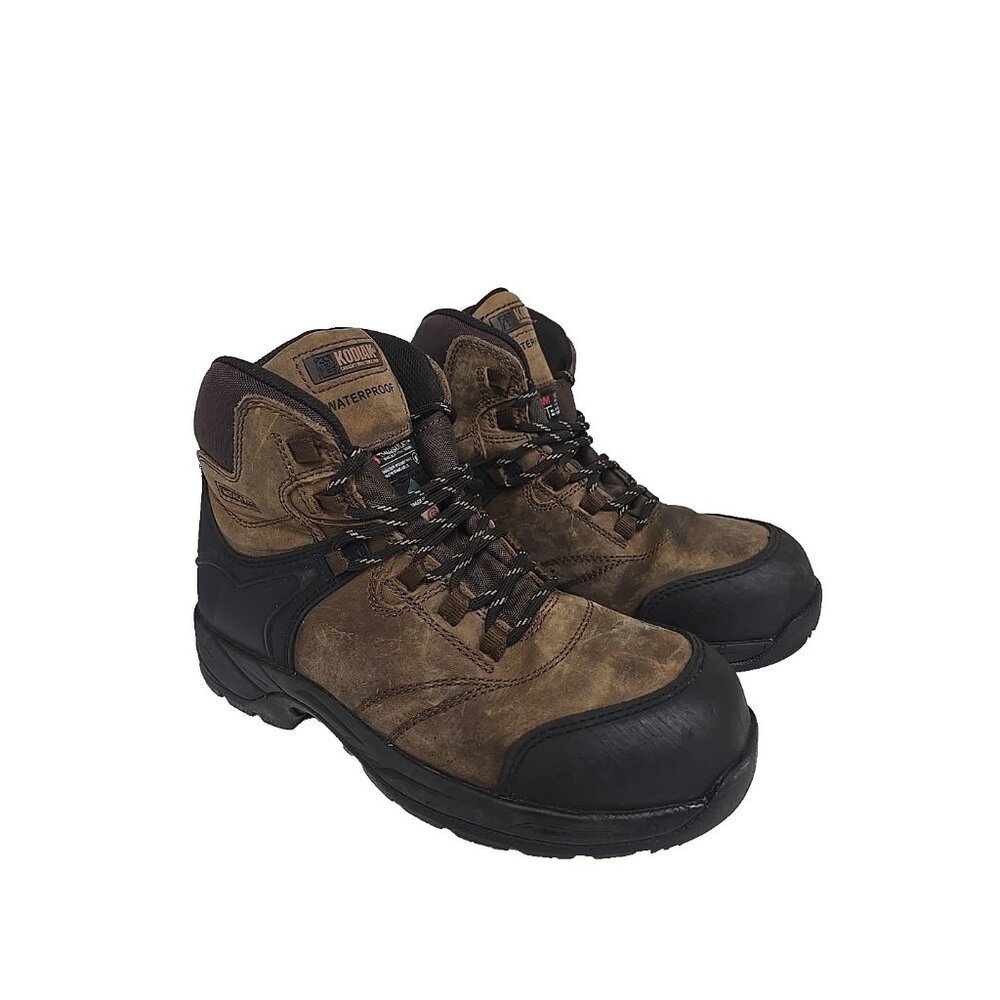 Kodiak Men's Journey 6" CTCP Safety Work Boots Brown/Black Size 8M